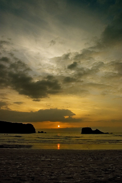 sunset-at-perranporth