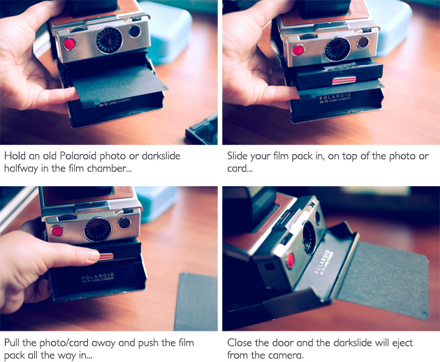 How to insert 600 film into a Polaroid SX-70