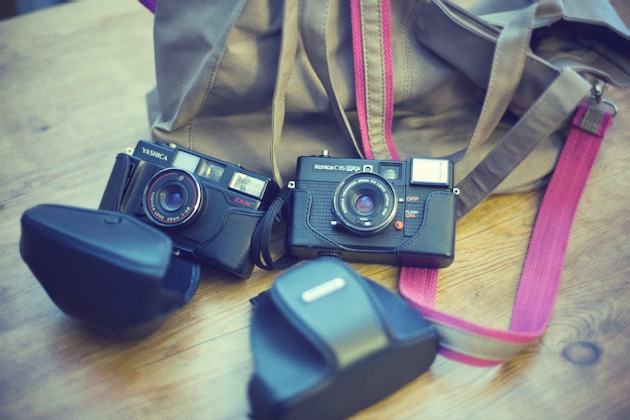 new bag and old cameras
