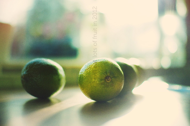 i will eat lots of fruit in 2012