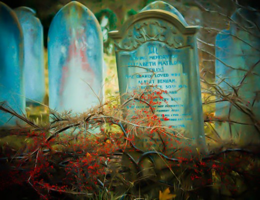 gravestone-painted