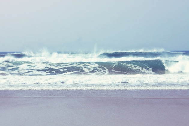 big waves in Cornwall