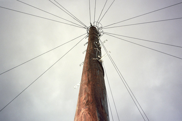 telegraph pole taken with Konica C35