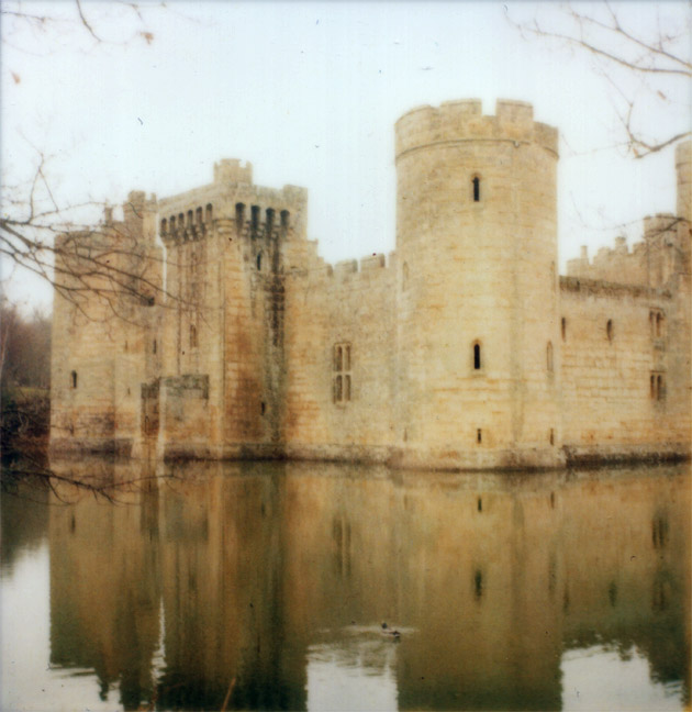 Polaroid of Bodiam Castle, Sussex