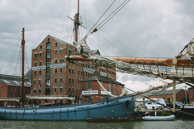 Old ships at the old Gloucester docks