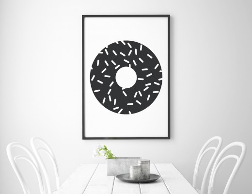 donut - downloadable printable poster